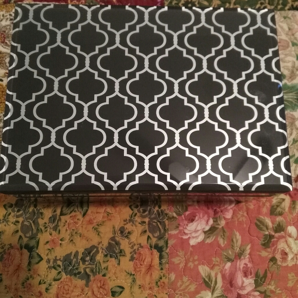 Beautiful Glass Jewelry Box Brand New